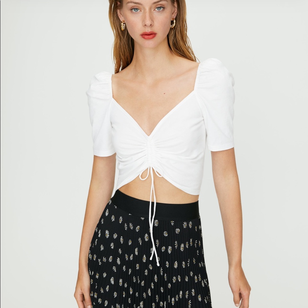 Wilfred nissa drawstring crop top